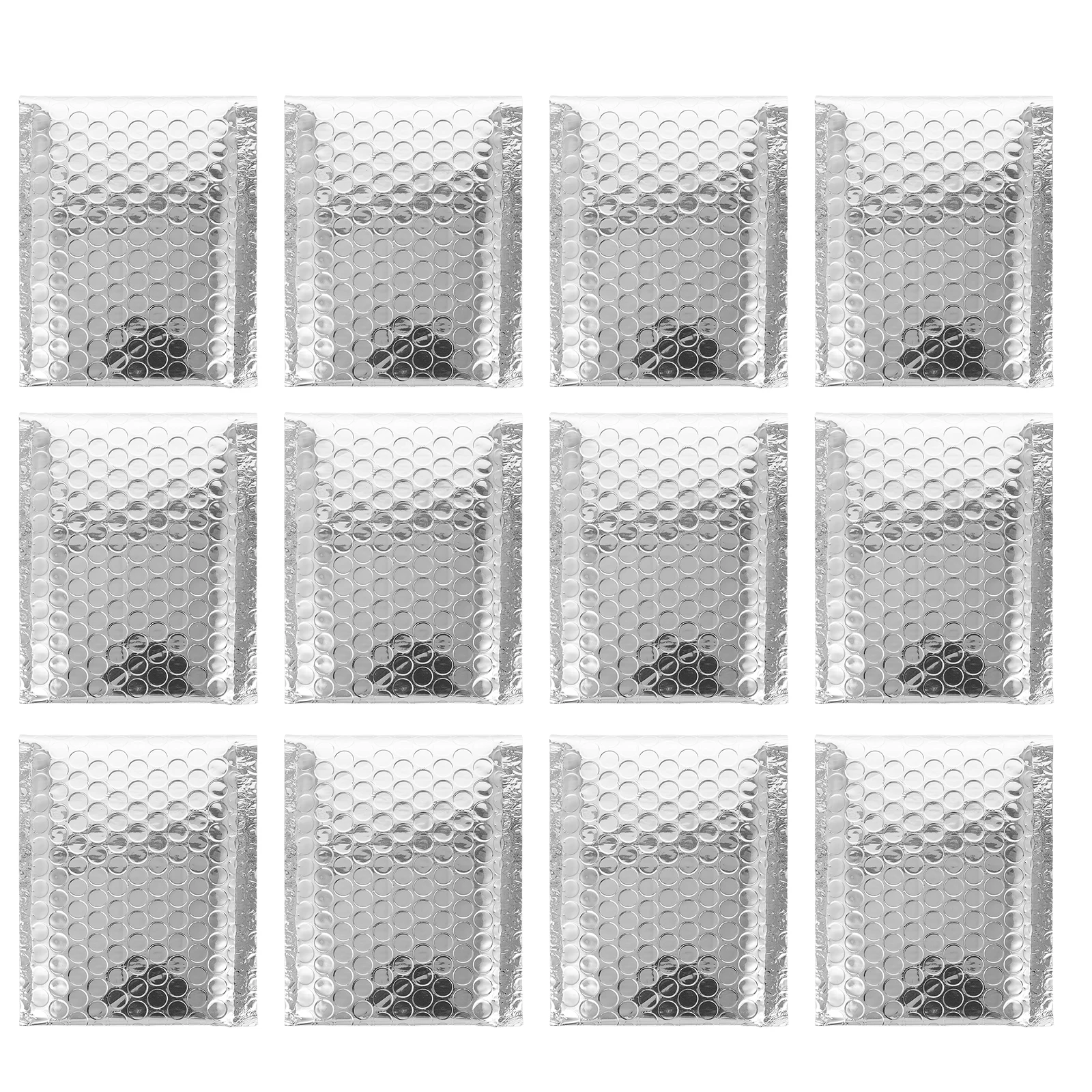 50 шт., самозапечатывающаяся почтовая сумка, водонепроницаемая сумка для упаковки с пузырьками, серебряные почтовые конверты с пузырьками, мягкие конверты, почтовые конверты
