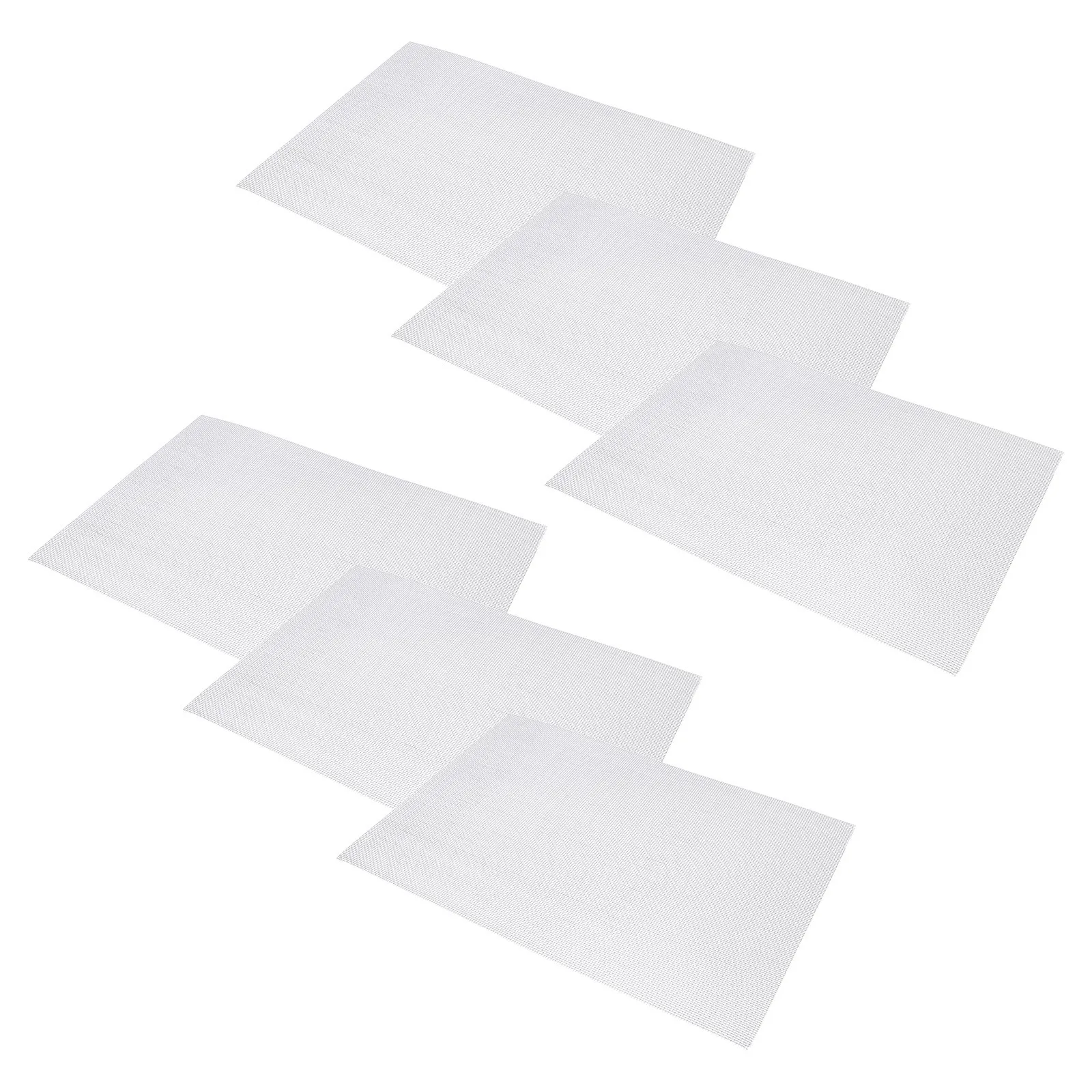 

6Pcs Stainless Steel Woven Mesh Filter Panels 304 Cuttable 30x21cm Reusable Wire Screen 20 Mesh Replacement Filter for Kitchen