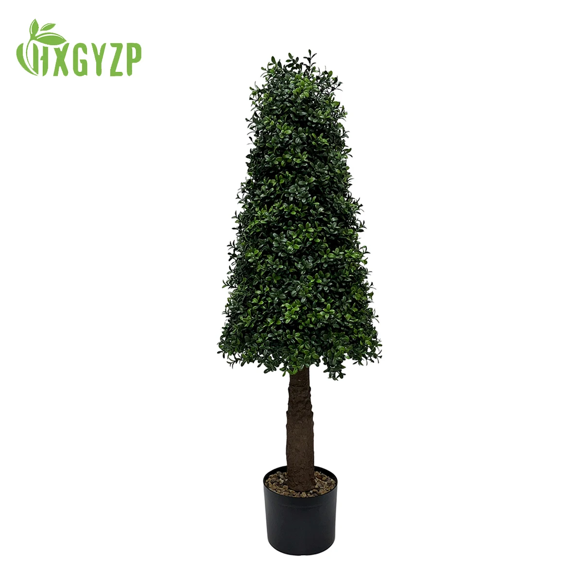 HXGYZP 100cm Tower Tree Artificial Plants Large Potted Simulation Green Tree Christmas Home Indoor Outdoor Decoration Fake Plant