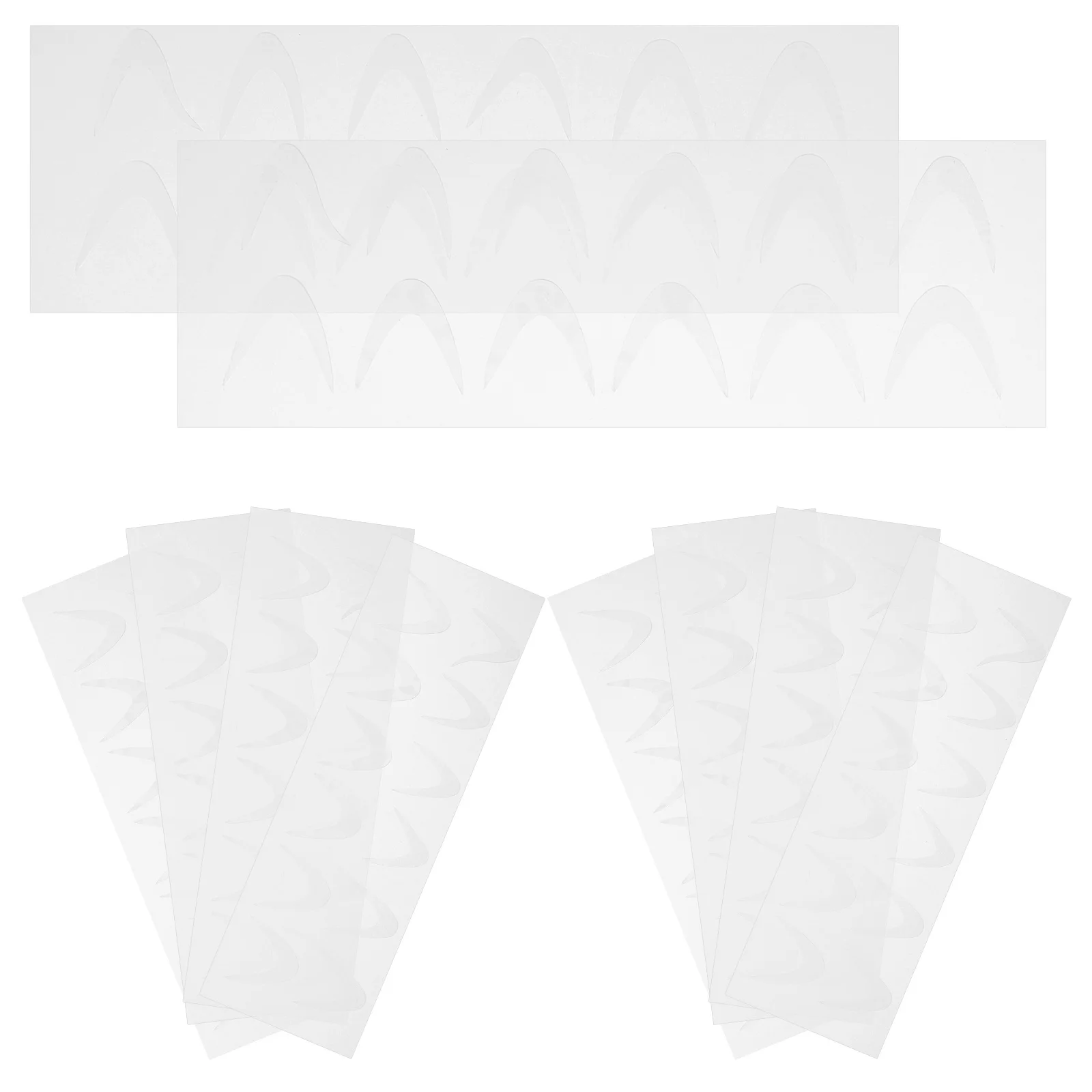 

Crystal Nail Film Silicone French Extension Films No Buffing Required Manicure Supply For Traceless Elegant French Nails