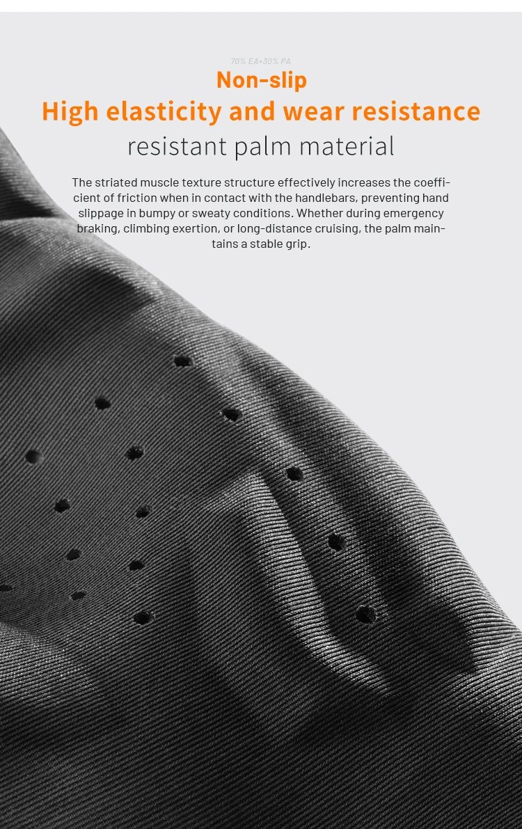 EVR Fahrradhandschuhe für Herren und Damen, halbfingerige Fahrradhandschuhe mit rutschfester Handflächenpolsterung, atmungsaktive MTB- und Rennradhandschuhe, Fahrradzubehör. – Detail 9