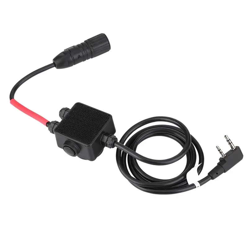 Easy Connect Cable For TAC Series 3.5Mm Interface Plastic Earphone PTT Adapter Belt Clip Black PTT Adapter Multi-Purpose