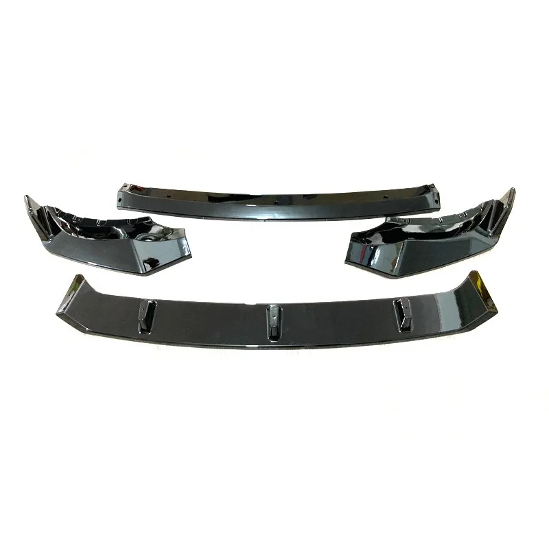 Black Warrior 4Pcs Front Lip Gloss Black Hydro Dipped Fit X5 G05 2020-2023 Body Upgrade Part