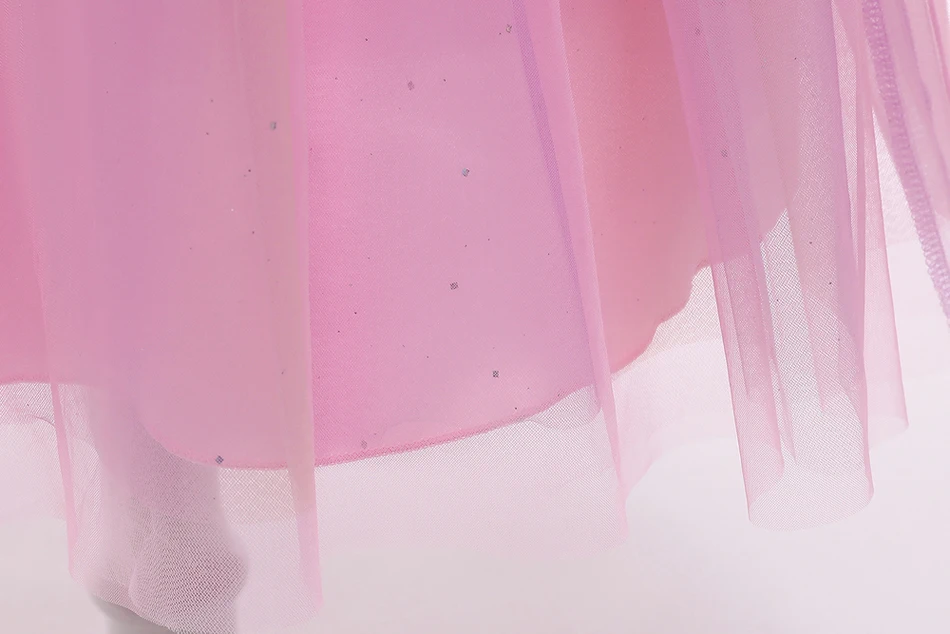 Rapunzel Rosa Langärmeliges Cosplay Prinzessinnenkleid Kinder Geburtstagsparty Ballkleid Mädchen Weihnachten Halloween Karneval Festival Festkleid – Detail 8