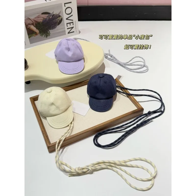 

New hat bag, sports hat shaped hanging rope small bag, casual multifunctional shoulder bag, coin wallet lipstick headset bag