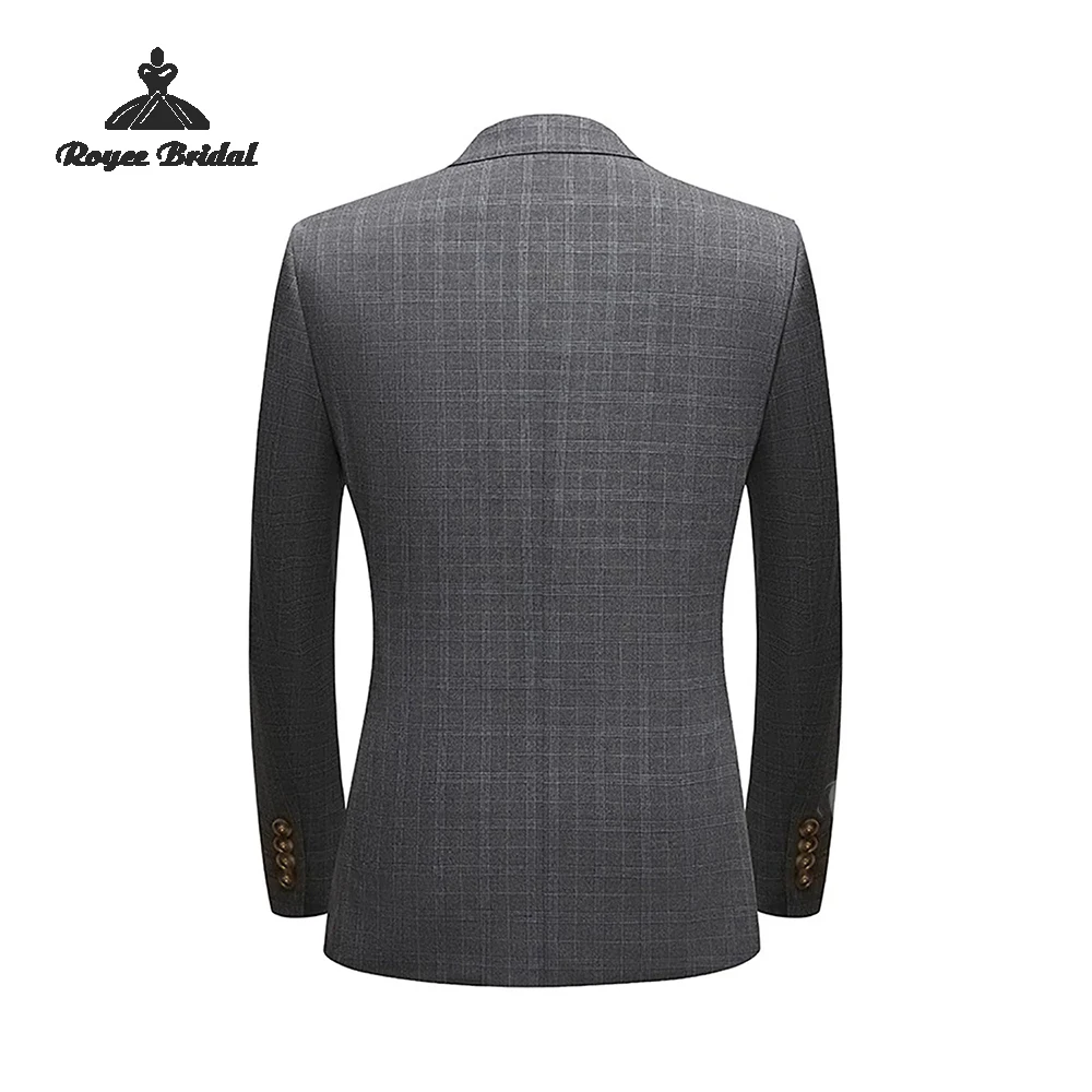 Three Piece Single Breasted Men's Wedding Suit 2026 Notched Lapel Formal Evening Business Suit costume homme mariage