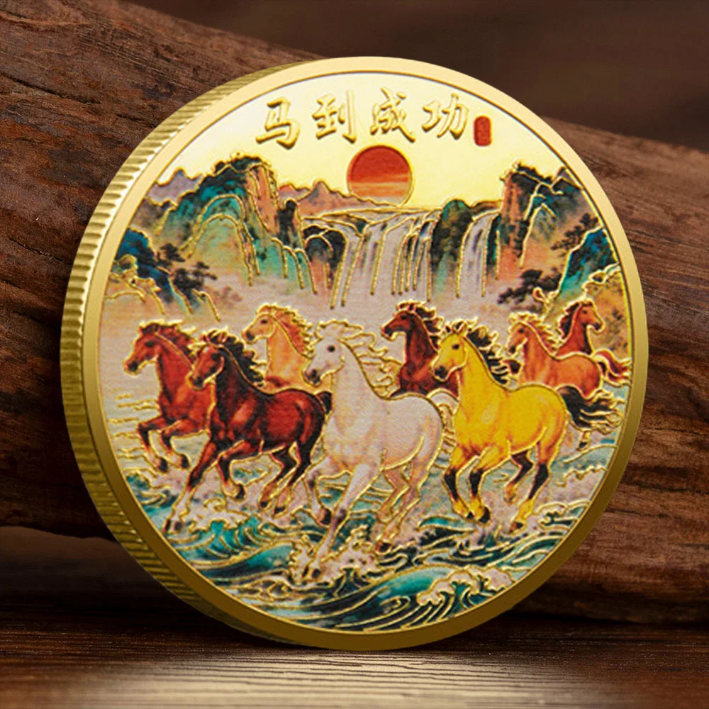 عملة تذكارية جديدة لعام 2026 مع طلاء ذهبي: عملة قابلة للجمع للثروة الوفرة. #1