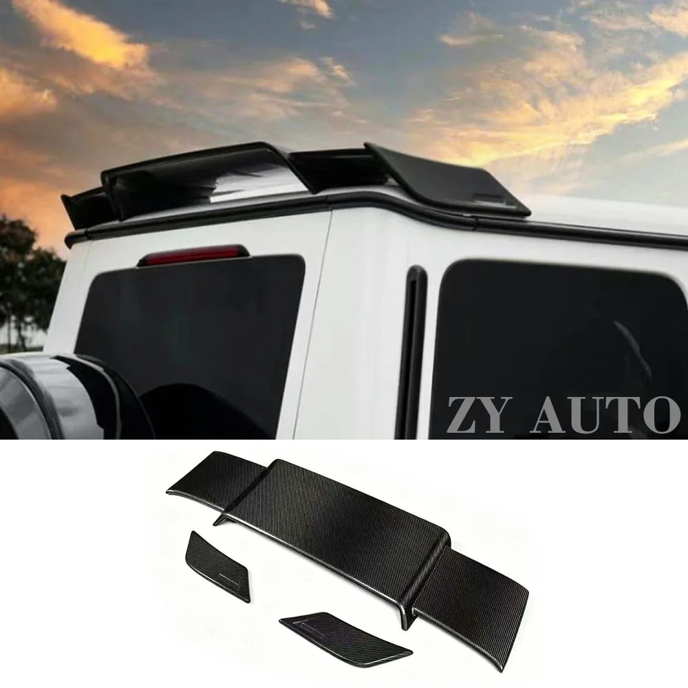 For Mercedes Benz G-Class G63 G500 G400 G350 2010-2024 Carbon Fiber Rear Roof Spoiler Rear Wing Car Exterior Modification