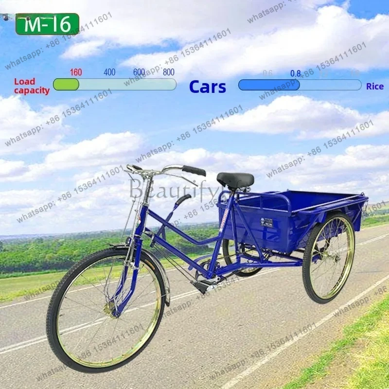 Pedal Tricycle Adult Bicycle Human Power Vehicle Bracket Model Elderly Mobility