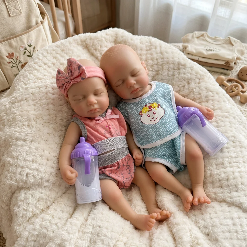 13インチの全身シリコン製リボーンベビー人形「ルルー」。目を - Reborn Baby Doll Silicone Realistic のレビューと価格