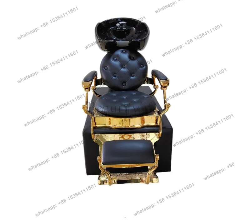 Factory Direct Sales New Semi-reclining Shampoo Bed Retro Massage Chair Multifunctional Flush Bed