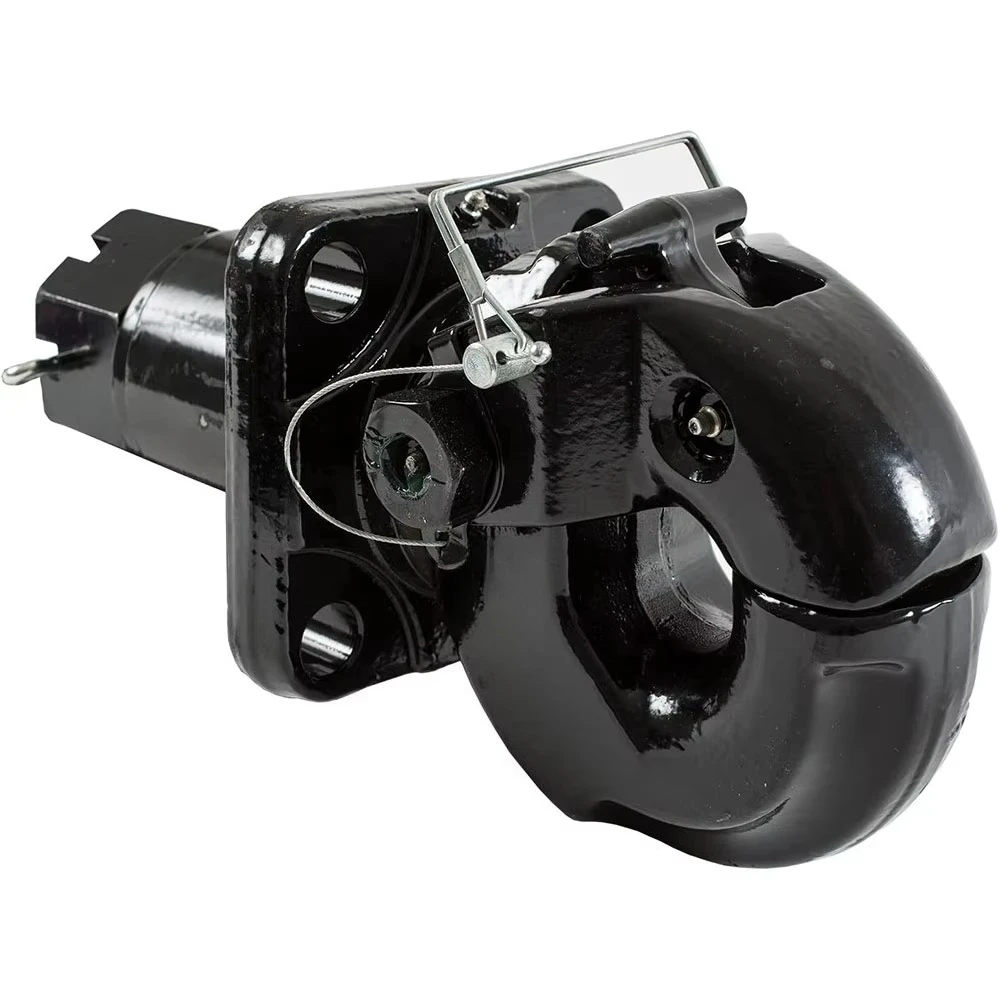 Hot-selling Ambull Factory Trailer Parts Tow Hook 50 Ton Capacity Forged Swivel Type Pintle Hook
