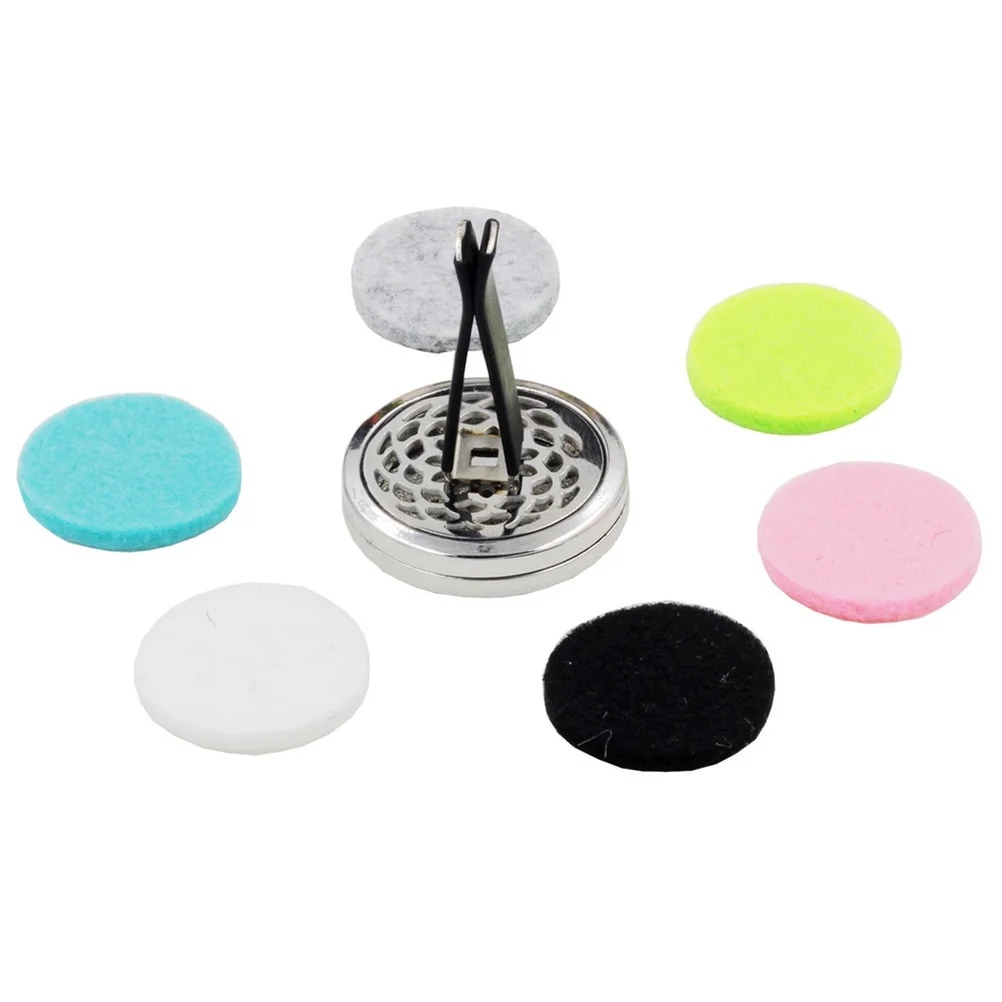 

Car Fragrance Diffuser Vent Clip Car Air Freshener Perfume Clamp Aromatherapy Essential Oil Diffuser with 10 Pcs Refill Pad - Tr