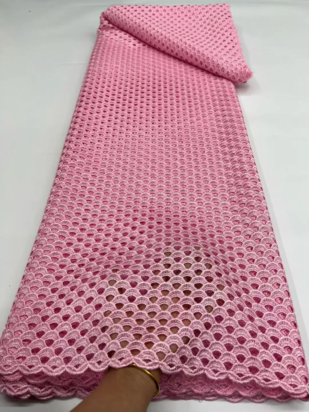 

Fashion African Guipure Lace Fabric Latest Swiss Voile Lace French High Quality Embroidery Nigerian Lace Fabric For Dress 746