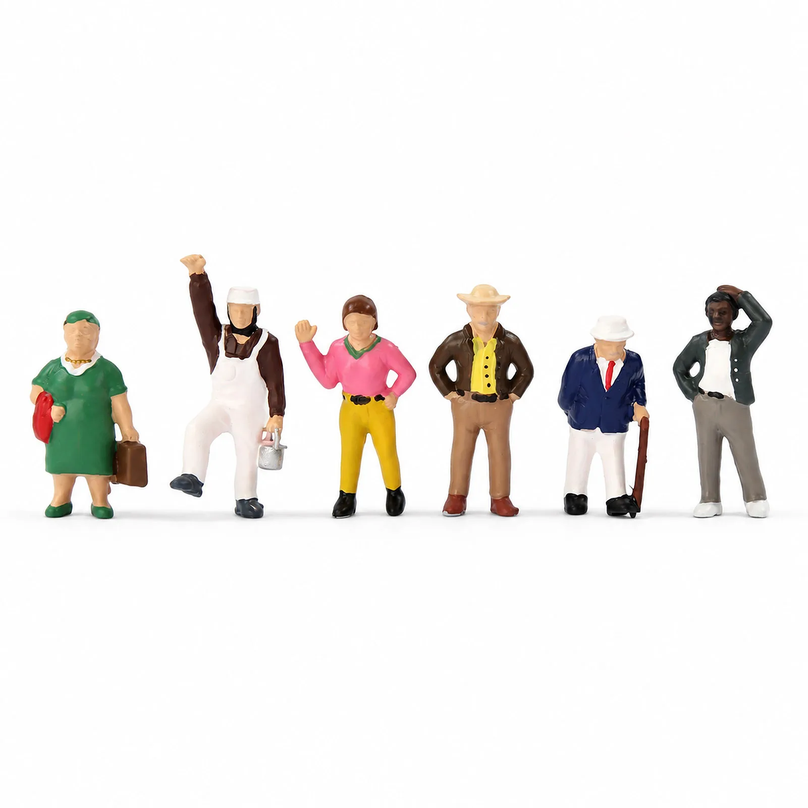 Evemodel Model Trains HO Scale 1:87 Street People (Set of 6) HFPHO6717