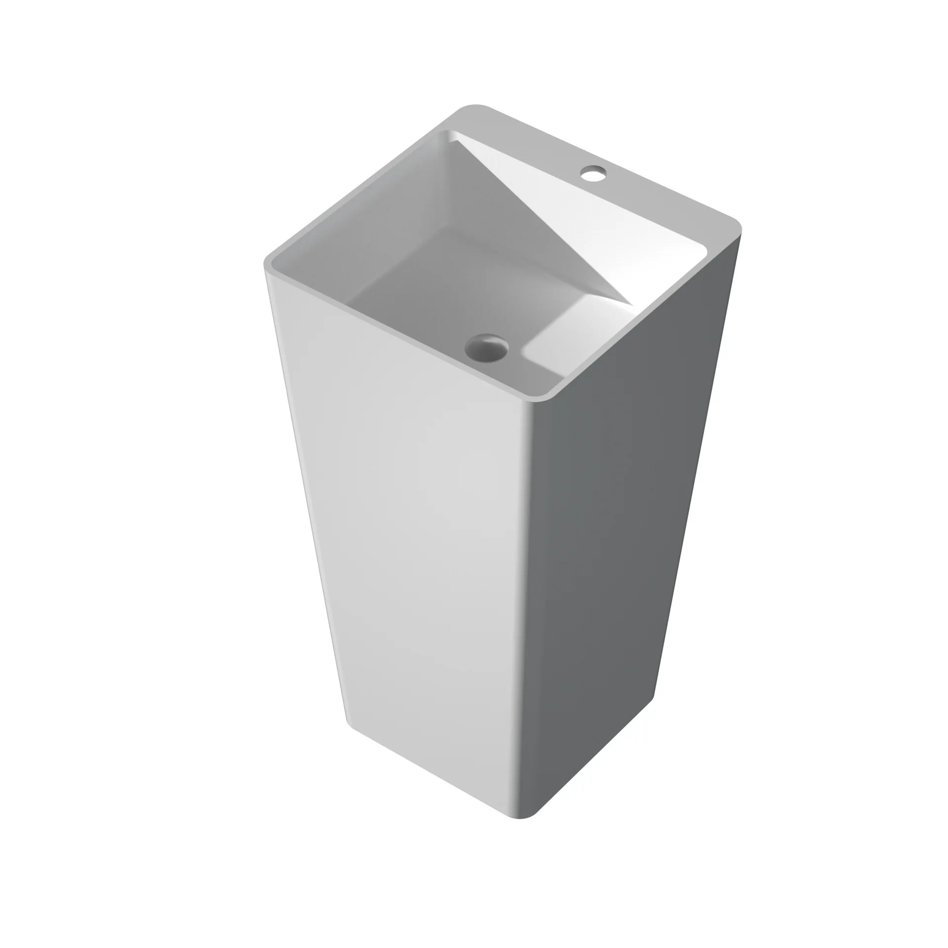 

Stylish and elegant artificial stone wash basin with faucet hole Column basin B & B