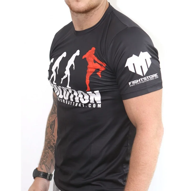 Quick-Drying T-shirt MMA Fight Sports Fitness Tiger Comprehensive Fighting Training Muay Thai Sanda Running Leisure