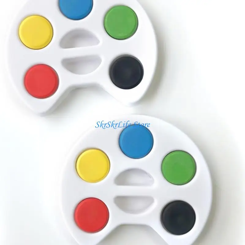 E65E Valentines Day Gift Set With Colorful Acrylic Paint and Art Brush For Student Children School Classroom Exchange Gifts