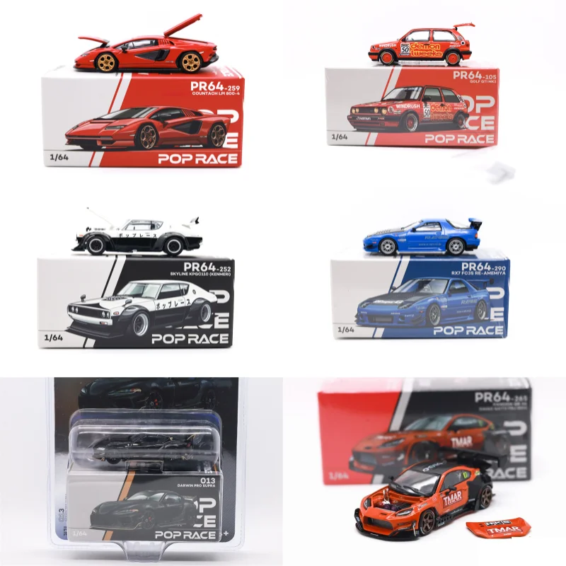 Pop Race 1:64 Pandem EG6 Mk5 Nero Kanjozoku DARWIN PRO 66G WBK SUPRA (A90) 1087X LION DANCE Diecast Model Car