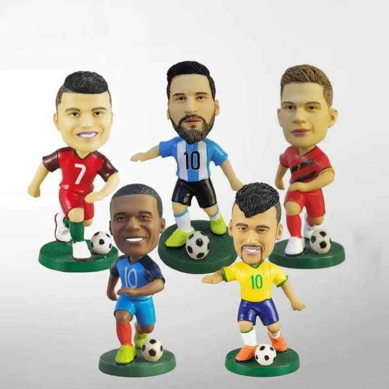 

Football star Lionel Messi Cristiano Ronaldo Neymar Decorative accessories Action doll series Children's toy models Toy gifts