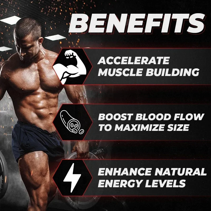 Extra Strength Tribulus Terrestris + Maca Supplement, Supports Muscle Building, Blood Flow, Energy & Long-Term Male Wellness
