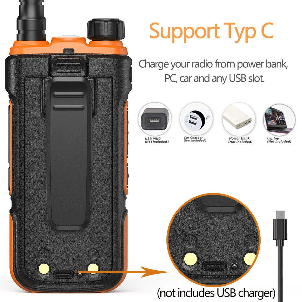 Imagem -05 - Walkie Talkie de Alta Potência Banda Dupla Poderosa Longo Alcance Walkie Talkie Uhf Vhf 20km Pcs Baofeng-uv1010w