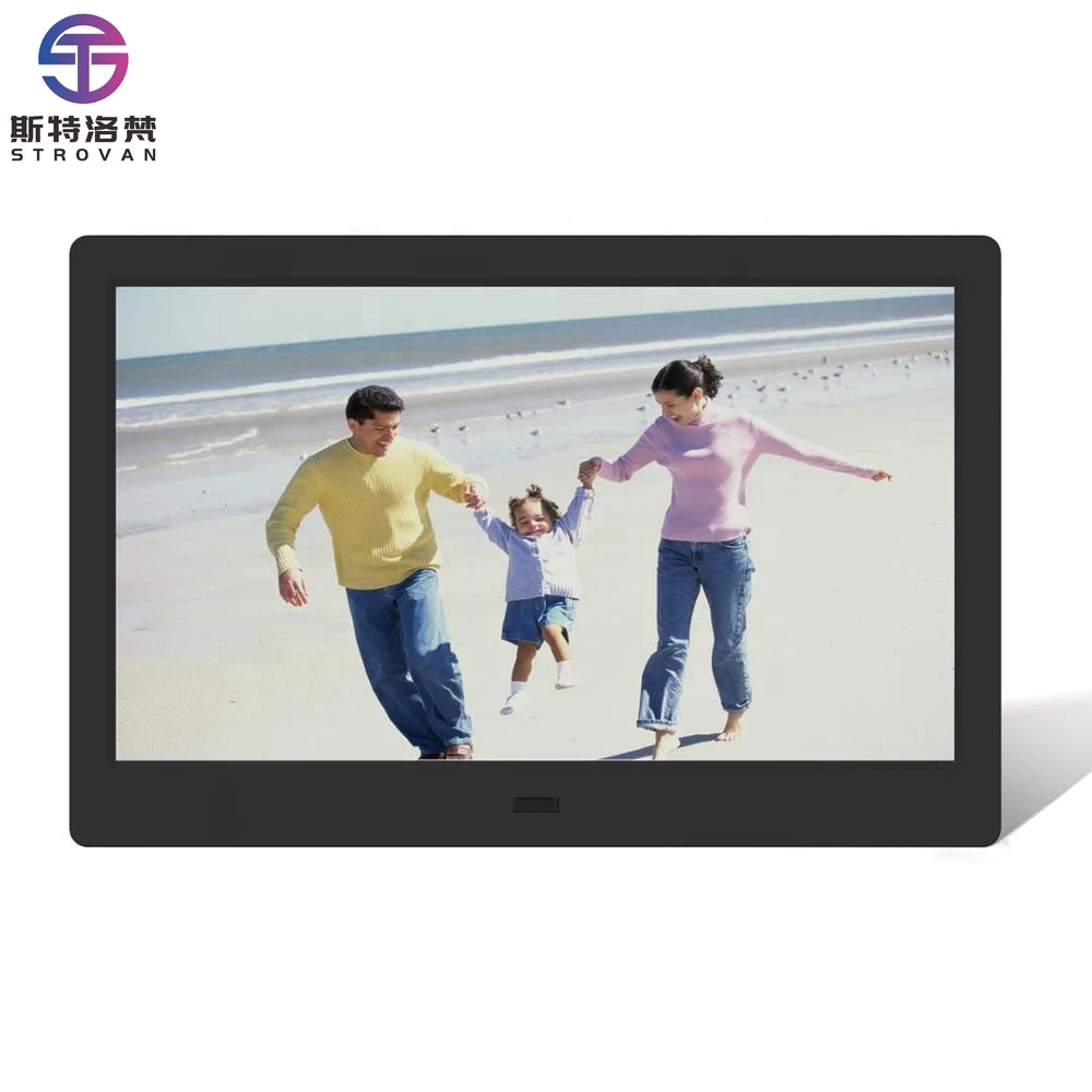 10.1 Inch Day Clock Music Video Loop Photo Album Features Dementia Alarm Picture Calendar Plastic Digital LCD Frame