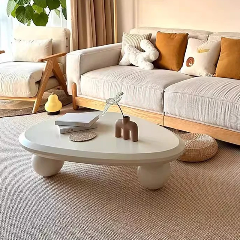 

sofa table Living Room Modern Minimalist Light Luxury Home Coffee Table Scandinavian Cream Wind Water Drop netflix Tea Table