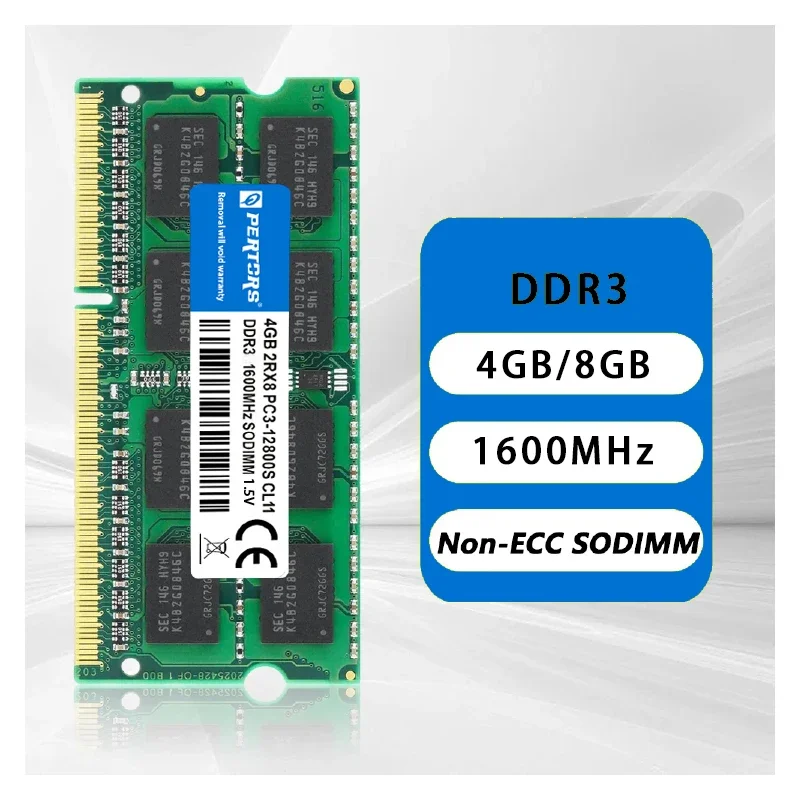 DDR3 4GB 8GB SO-DIMM RAM 1600MHz Professional-Grade Storage, Suitable for Modern Laptops, Compatible and Stable.