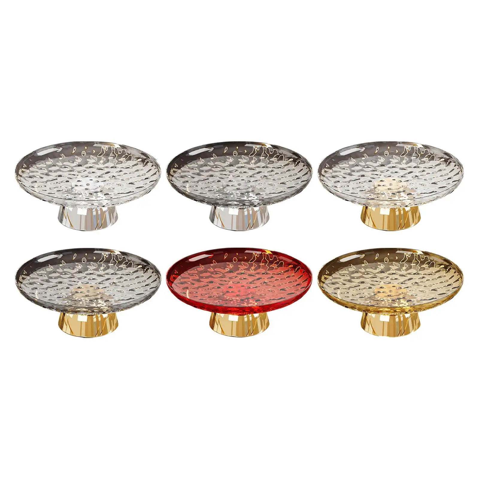 Pedestal Fruit Bowl Fruit Plate Multifunctional Snack Candy Storage Tray for Home Table Centerpiece Dining Room Decoration