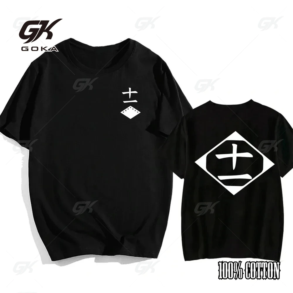 Hot Sale Anime Cotton T-Shirt Bleach Cosplay Shirt Zaraki Kenpachi Men Women O-Neck Short Sleeve Tops Fashion Tshirt for Fans