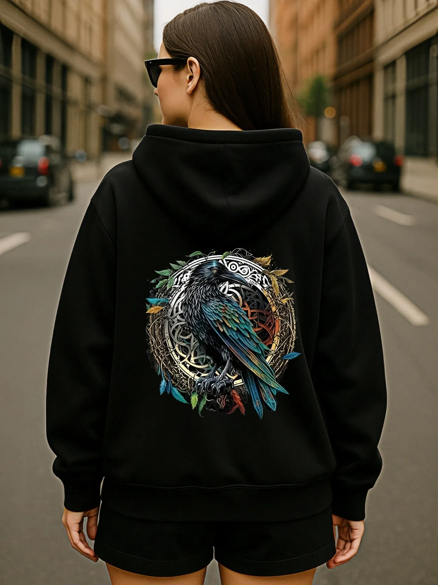 Grafik-Hoodie für Damen, Vintage-Grafikdruck, lässige Ästhetik, weicher Stoff, lässige Alltagskleidung, für junge Männer