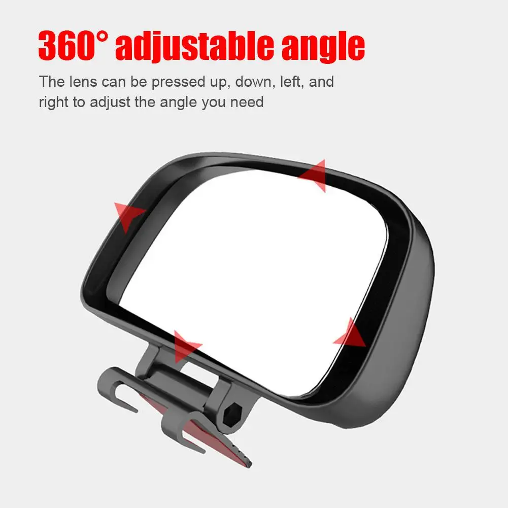 Car Blind Spot Mirror Wide Angle Mirror 360° Adjustable Side Rear Mirror Blind Spot Convex Mirrors For Safety Parking Car Mirror