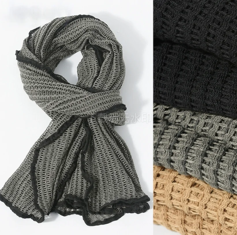 

2025 New Men's New Stylish Knitting Scarf Warm Lace Trim British Vintage Style Winter Scarves For Whole And Retails