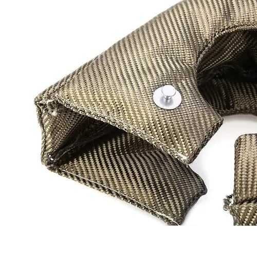 Imagen 2 del producto T2 T25 T28 T3 T4 T6 Glasvezel Turbo Hitteschild turbocompresor Deken cubierta Meest turbina protección contra altas temperaturas envoltura de calor