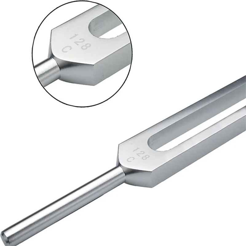 128-Hz-Stimmgabel, gewichtete bioakustische Stimmgabel für die Therapie, 128-Hz-Stimmgabel für akustische Schieber