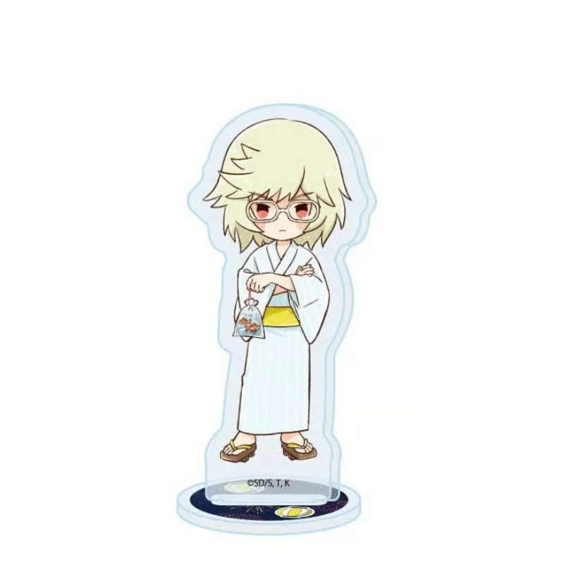 Yu-Gi-Oh! SEVENS10cm Acrylic Stand Figures Keychain Anime Yuga Ohdo/Romin Kirishima Desktop Decoration Gift Summer Festival Ver.