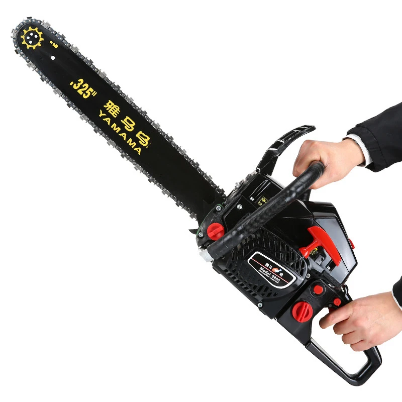 Professional Chainsaw Tree Cutting High Power Gasoline SawHand Held Chain Saw Cutting Wood Machine Garden Tools 5.2KW