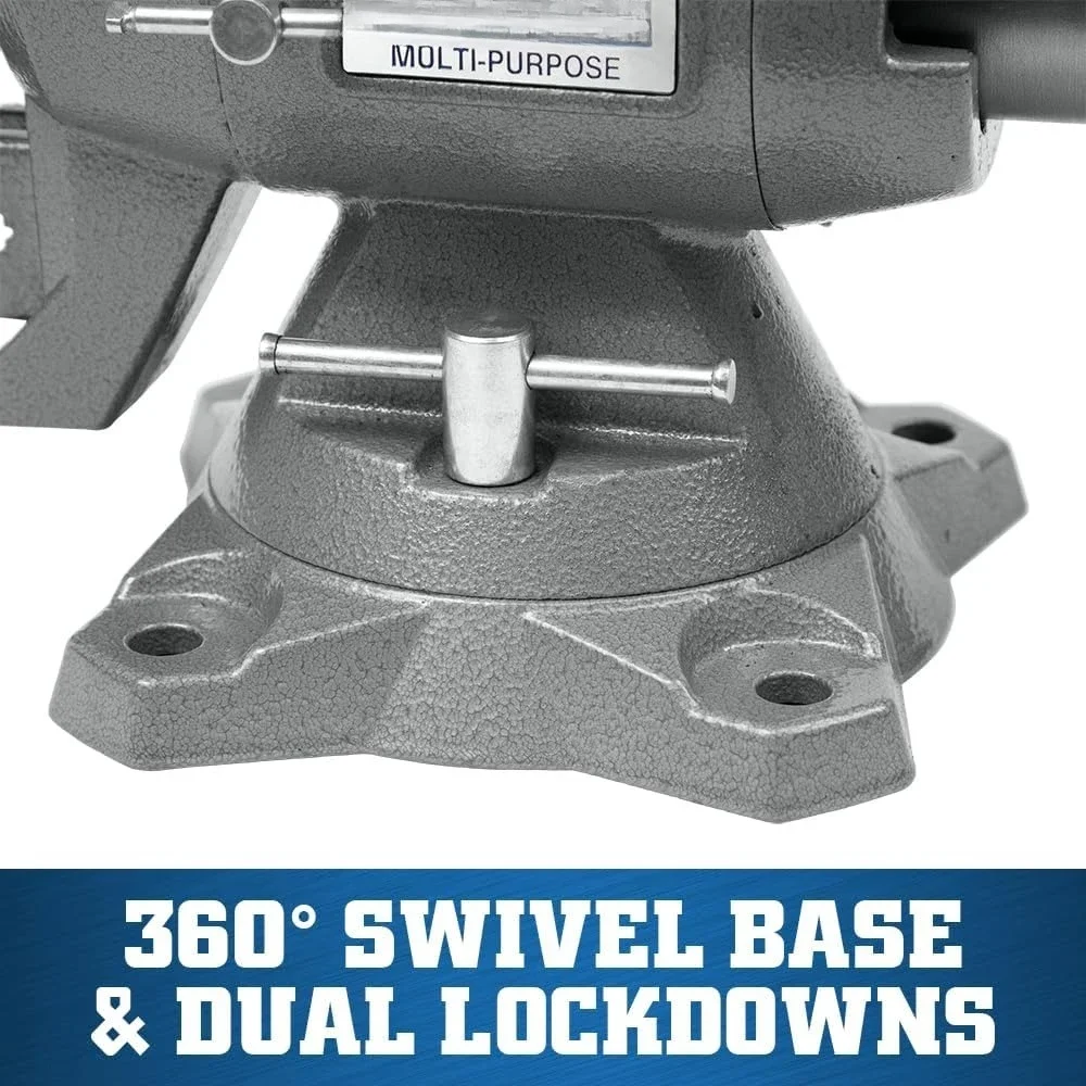 ملزمة مقعد متعددة الأغراض عالية الجودة، عرض الفك 6-1/2 بوصة، فتحة الفك 6-1/4 بوصة، 3-1/4 بوصة الحلق (نموذج 650P)، الأكثر مبيعًا! #5