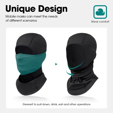 2/3pcs Balaclava 페이스 마스크 UV 보호 풀 페이스 마스크 남성 여성을위한 빠른 건조 조절 가능한 Motercycle 마스크 Best5