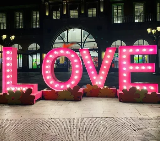 Bulb Love Sign Marquee Letters Led Sign Wedding Marquee Giant Light up Love Letters Giant Marquee Light Led Letters