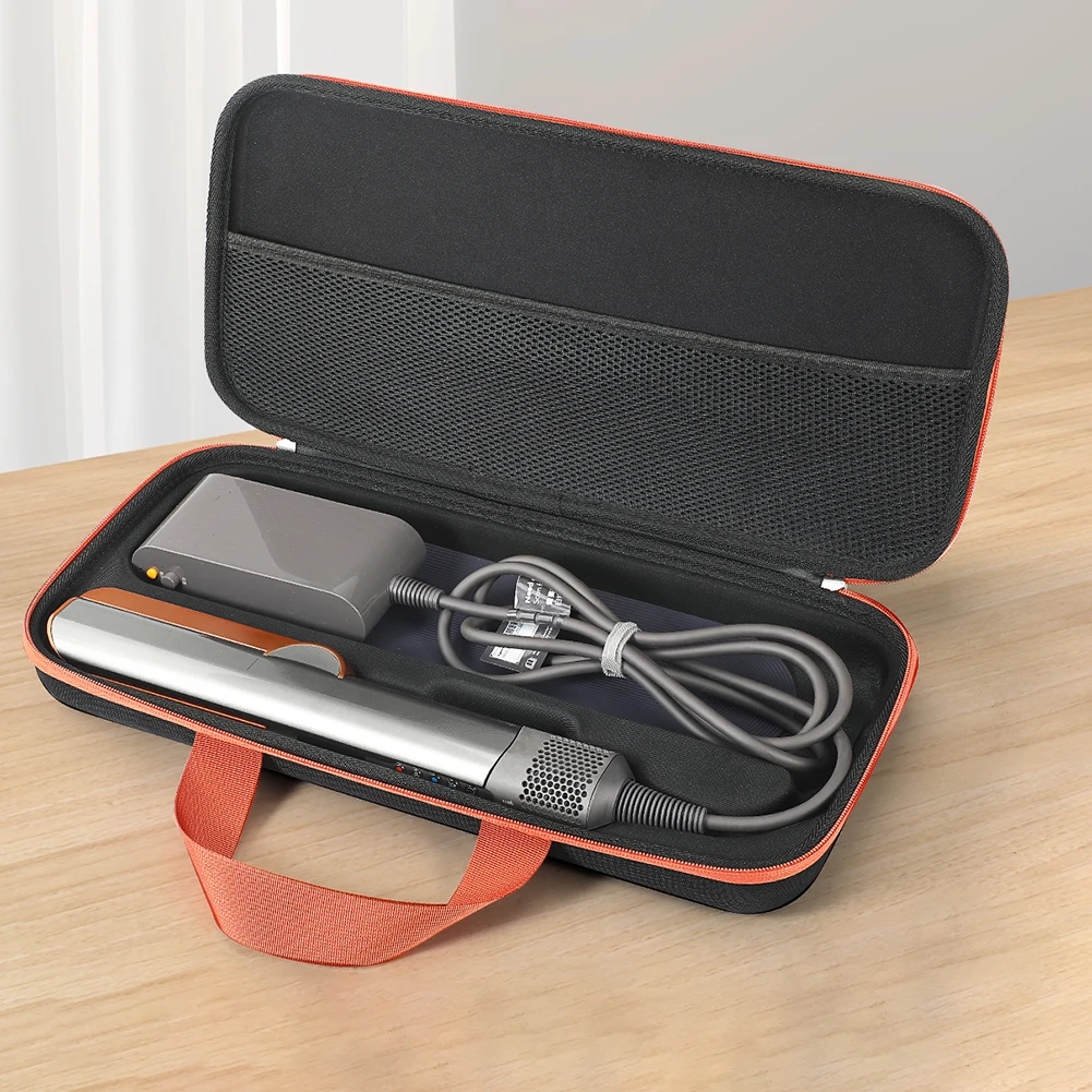

Hard Travel Storage Case with Mesh Bag Hard Carring Case Anti-scratch Protective Case for Dyson Airstrait HT01 Hair Straightener
