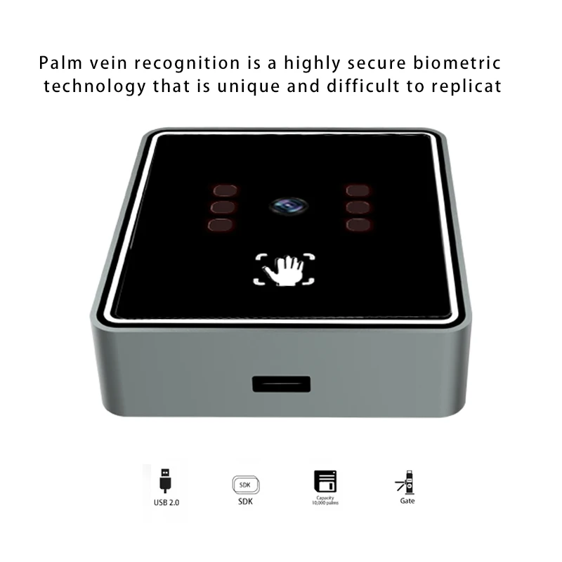 USB Powered Biometric Palm Vein Module for Secure Access Control Customize logo Palm Print Reader Module Palm Vein Recognition