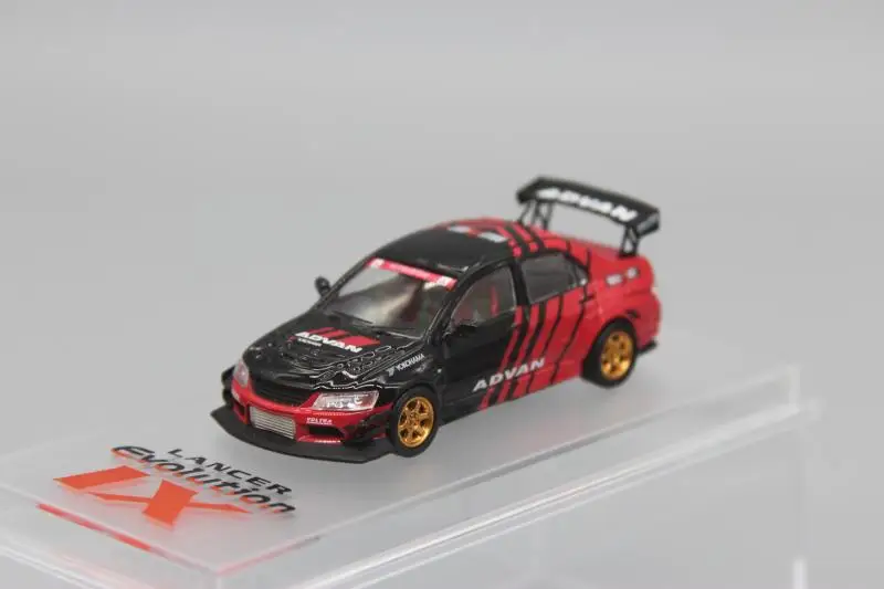 Modèle réduit de voiture Lancer EVO 9, échelle 1/64e, moulé sous pression, jouet idéal comme cadeau pour un enfant