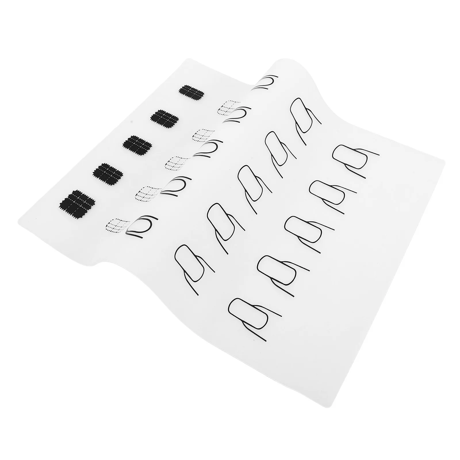 Alfombrilla de Silicona para Manicura, Almohadilla de Impresión para Colorear Uñas, Fácil de Transportar, Plegable, Lavable, Reutilizable para Prácticas de Arte de Uñas