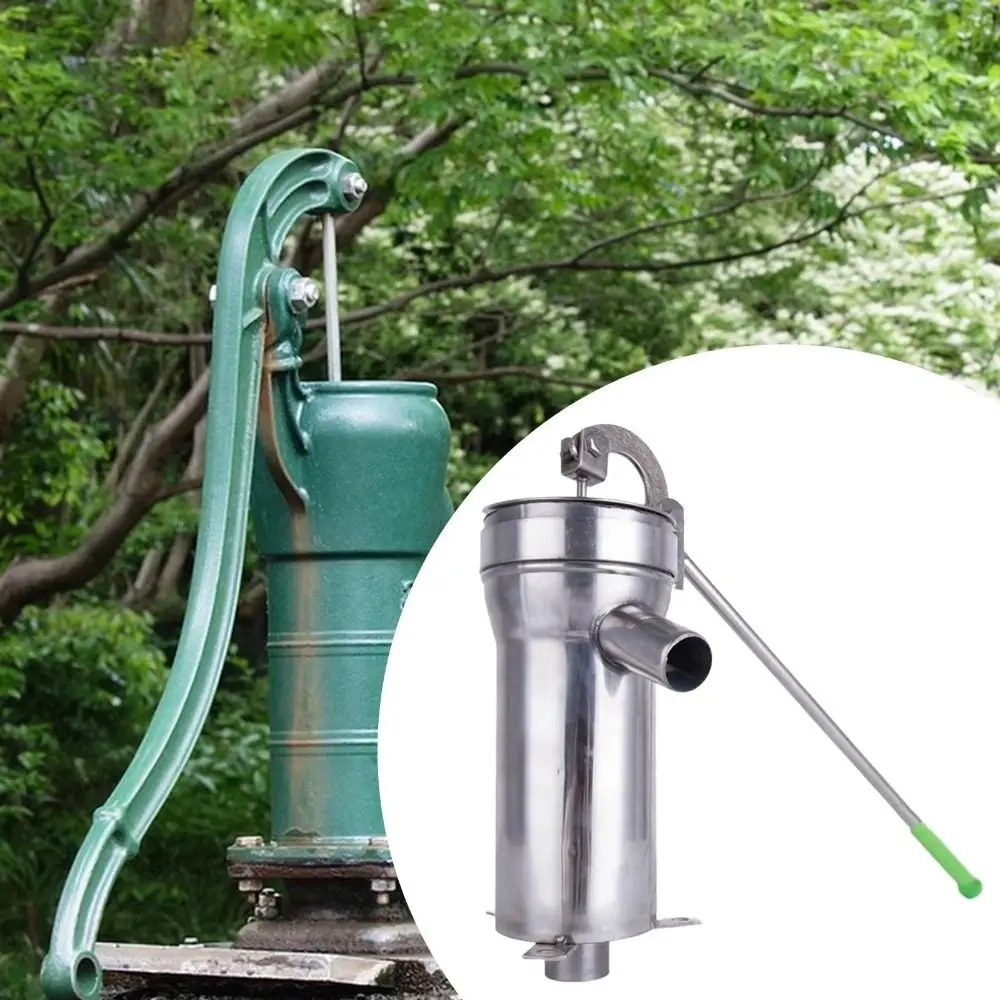 Stainless Steel Manual Well Pump Ergonomic Handle Heavy Duty Hand Shake Water Pump Portable Efficient Suction Pump Agriculture