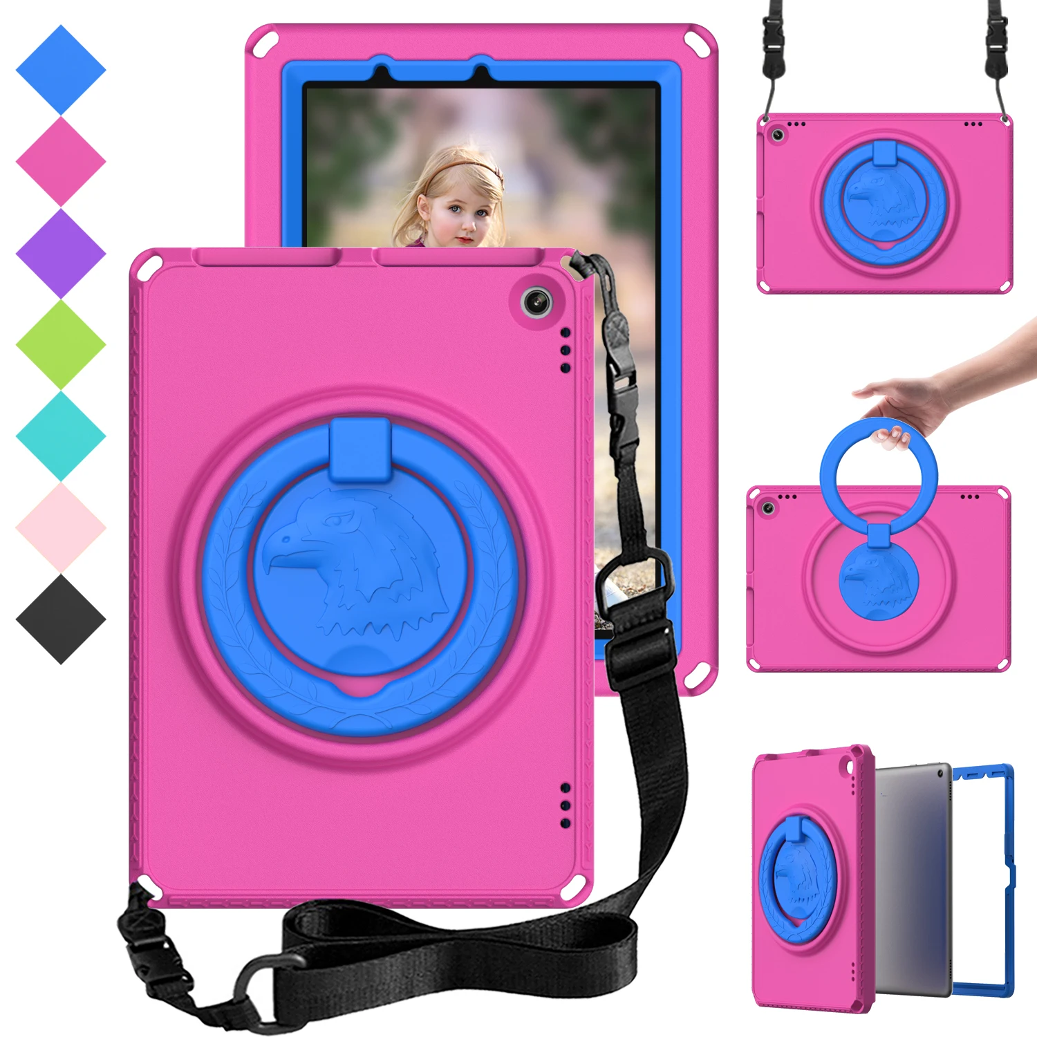

Fundas For Amazon Fire HD10 2023 13th Gen fire 7 2022 12th HD 10 2021 GenEVA Shockproof Tablet Case for HD10 Plus 2021 11th 10.1