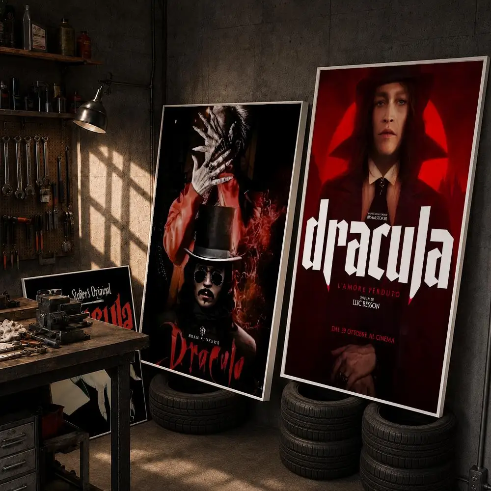 Retro Horrible Movie Dracula Poster HD Wall Art Home Decor Waterproof Print Bedroom Garage Party Gift