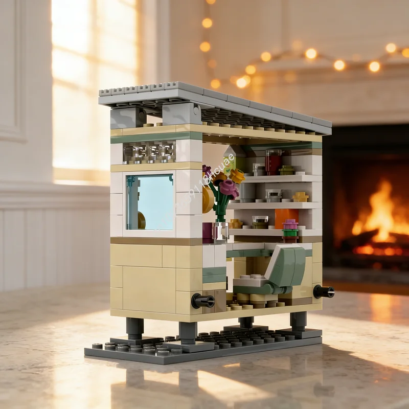 210 stuks MOC modulair straatbeeld huis nog een architectuurmodel bouwstenen kerstcadeaus idee speelgoed onderwijs baksteen