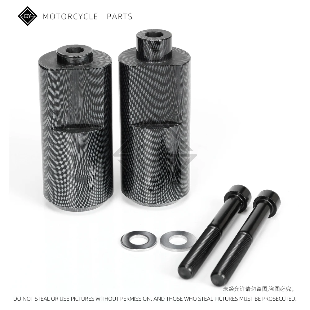 LQYL دراجة نارية الكربون الأسود لا قطع الإطار المتزلجون تحطم السقوط حماية لياماها YZF R1 YZFR1 YZF-R1 2004 2005 2006